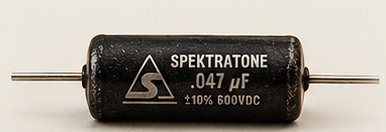 Spektratone metallic black .047 microfarad capacitor